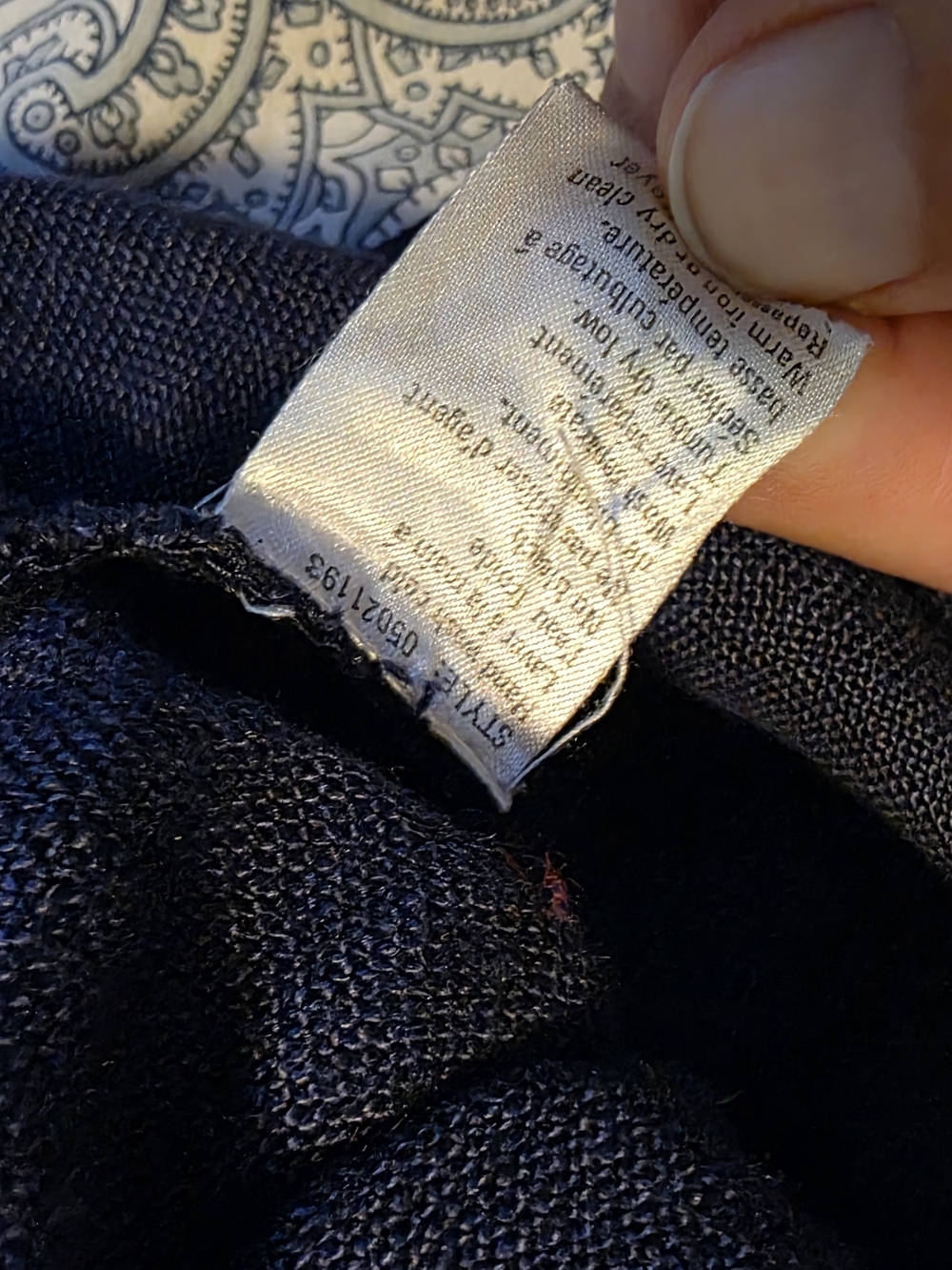 4/$67 Deal! Club Monaco Vintage Navy Blue Button-Front Bomber Jacket - Picture 8 of 12